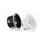 Support de spot fixe basse luminance BBC rond blanc 85 mm Miidex Lighting