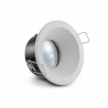 Support de spot fixe basse luminance BBC rond blanc 85 mm Miidex Lighting