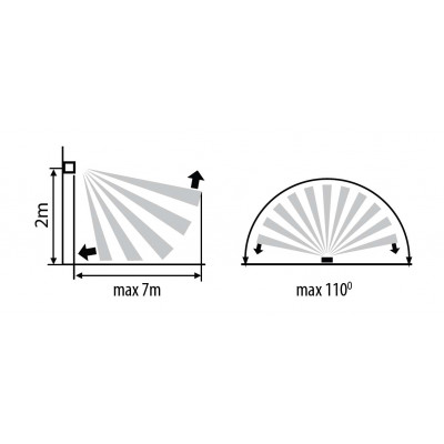 Applique murale extérieur LUGEA avec ou sans détecteur - Étanche IP44