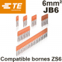 Barrette de jonction TE CONNECTIVITY JB6 pour borne ZS6 TE Connectivity