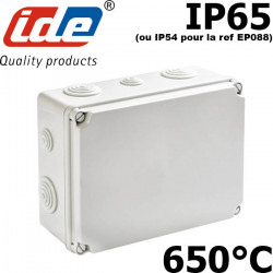 Boite de dérivation étanche IP65 (ou IP54) avec passes fils coniques IDE Boite de dérivation étanche IP65 (ou IP54) avec passes fils coniques IDE