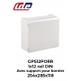 Coffret de distribution GOLD IP40 1x12 en saillie porte opaque IDE