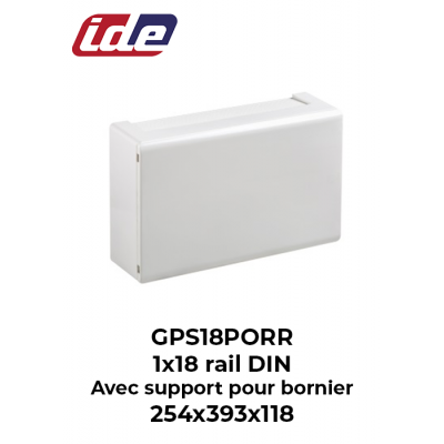 Coffret de distribution GOLD IP40 1x18 en saillie porte opaque IDE