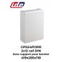 Coffret de distribution GOLD IP40 2x12 en saillie porte opaque IDE