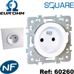 Prise murale 2P+T 16A SQUARE - Eurohm Eur'Ohm Prise murale 2P+T 16A SQUARE - Eurohm Eur'Ohm