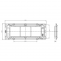 Adaptateur à encastrer 6 modules LATINA EFAPEL
