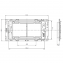 Adaptateur à encastrer 4 modules LATINA EFAPEL