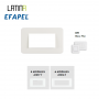 Plaque 6 modules blanc LATINA EFAPEL