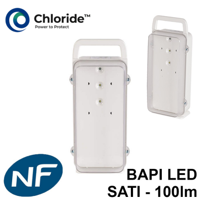 Bloc autonome portable d'intervention (BAPI) 100lm - 1h - SATI Chloride