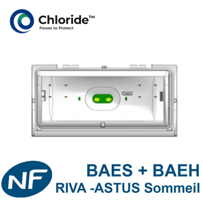 BAES et BAEH RIVA Bi ST+ IP43 45lm/8lm Chloride