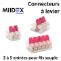 Connecteurs rapide à levier pour fil souple Miidex Lighting