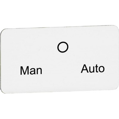Étiquettes encliquetables pour boutons tournants à 3 positions: Man/0/Auto ABB