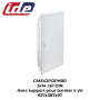 Coffret GOLD METAL encastrable porte métallique IP40 3x14 modules+barre de terre IDE