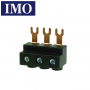 Bornier 3 phases en ligne pour disjoncteur moteur IMO IMO