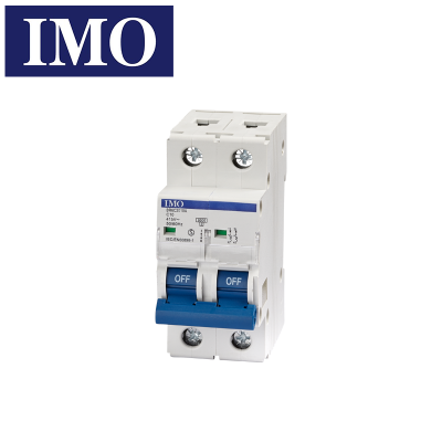Disjoncteur bipolaire MCB - 6kA - Courbe C - 25A IMO