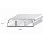 Moulure PVC blanche 60x16mm EFAPEL