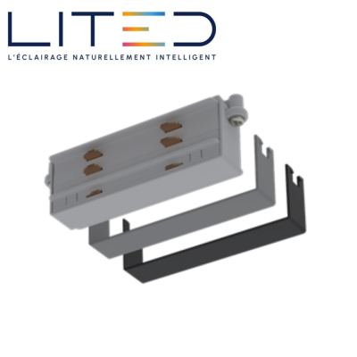 Connecteur linéaire UNIPRO pour rail 3 allumages ON/OFF LITED