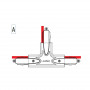 Jonction en T pour rail 3 allumages ON/OFF LITED
