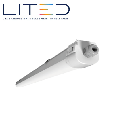Réglette industrielle COME 26W à 63W 7367 à 10080lm étanche IP65 LITED