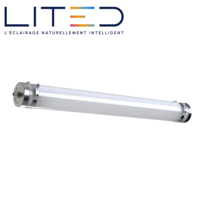 Luminaire tubulaire LED industriel étanche TUBI IP69K 20W à 48W 4000k avec drive LITED