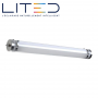 Luminaire tubulaire LED TUBI industriel 20W à 48W 2600 à 6240lm avec driver étanche IP69K LITED