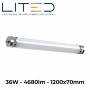 Luminaire tubulaire LED industriel étanche TUBI IP69K 20W à 48W 4000k avec drive LITED