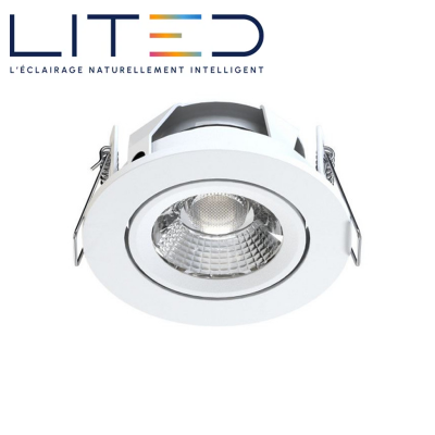 Spot LED KARDAN encastrable 6W 580lm 3000K avec driver LITED