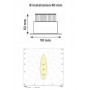 Spot LED COBI orientable ou fixe encastrable 10W IP44/65 3000/4000K LITED