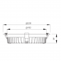 Spot LED TERTIA encastrable 26W 3120lm sans driver 90° prismatique LITED