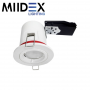 Spot GU10 BBC rond blanc avec douille automatique Ø88 mm MIIDEX LIGHTING