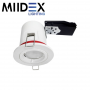 Spot GU10 BBC Rond Blanc avec douille automatique Ø88 mm Miidex Lighting