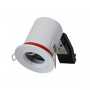 Spot GU10 BBC rond blanc avec douille automatique Ø88 mm MIIDEX LIGHTING