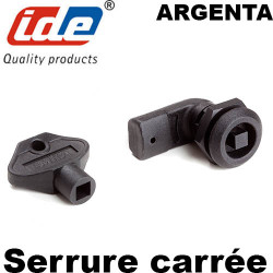 Serrure carrée pour armoire électrique IDE Argenta IDE
