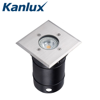 Spot extérieur carré encastrable au sol en acier inoxydable étanche IP67 KANLUX