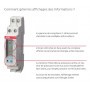 Compteur électrique monophasé 40A - 230V avec écran LCD ABB