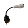 Adaptateur mâle NF et prise femelle CEE 16A 2P+T IP44
