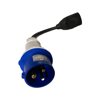 Adaptateur femelle NF et prise mâle CEE 16A 2P+T IP44