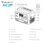 AC2P Station d'énergie portable 300 W / 230.4 Wh BLUETTI