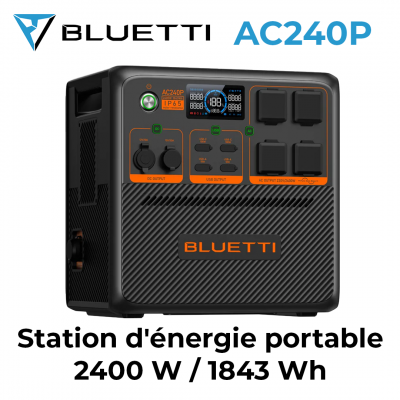 AC240P Station d'énergie portable 2400 W / 1843 Wh BLUETTI