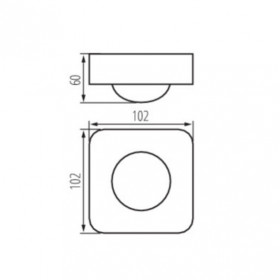 Détecteur de mouvement spécial plafond 10m SENZO 360° IP20 2 cellulles 2000W Kanlux