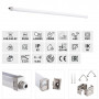 Réglette LED TP SLIM 40 ou 50W 4400 ou 5500lm étanche IP65 KANLUX