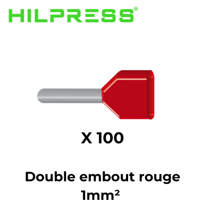 Embout de câblage double pour fil souple de 0,75mm² à 16mm² HILPRESS