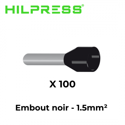 Embout de câblage pour fil souple de 0,5mm² à 95mm² HILPRESS