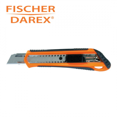 Cutter professionnel lame 18mm et recharge lames 18mm FISCHER DAREX