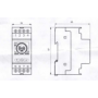 Horloge modulaire digitale GLX+Q 16A hebdomadaire ABB
