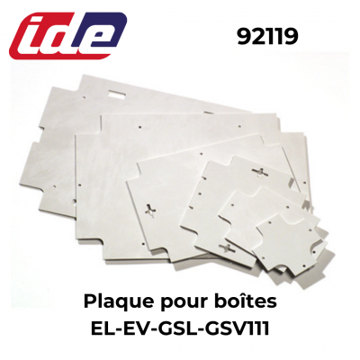 Plaque de montage polyester pour boîtier LIGHT IDE