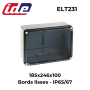 Boîte de dérivation IP65 avec couvercle transparent IDE