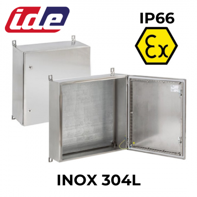 Coffret ATEX Inox 304 avec plaque de montage IDE