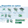 BAES d'évacuation BRIO+ autotestable ultra plat SATI IP65 KAUFEL