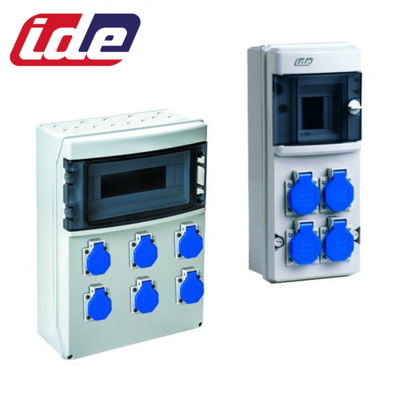 Boîte De Prise étanche Extérieure Avec Interrupteur - Boîtier électrique IP54 Pour Rallonge Ou Installation Murale - ABS